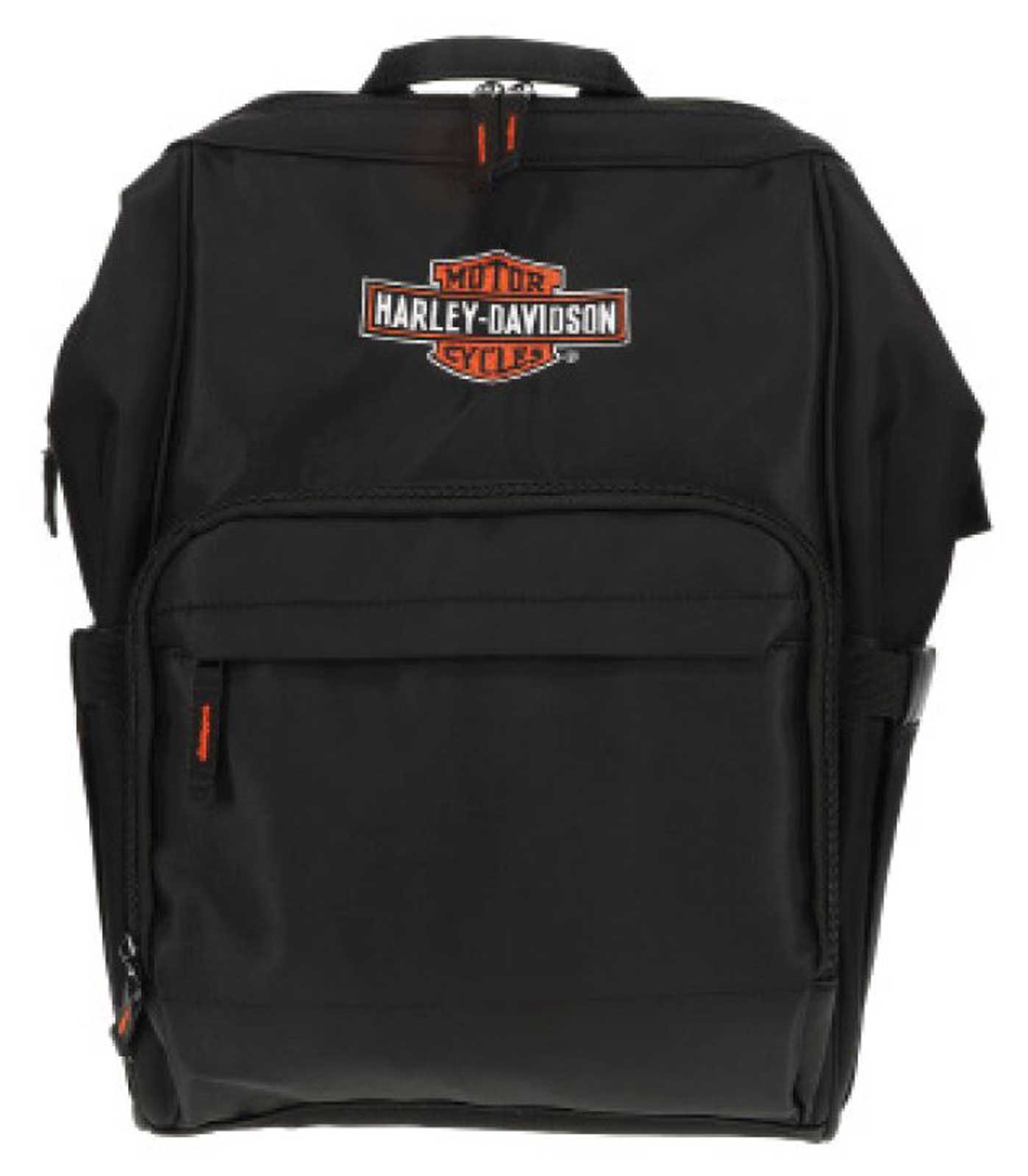 Harley-Davidson Embroidered Bar & Shield Diaper Canvas Backpack - Black - Wisconsin Harley-Davidson
