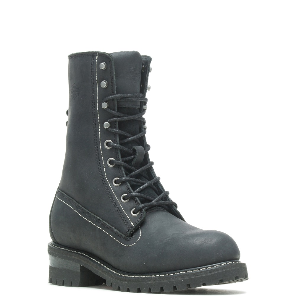 Harley-Davidson Women's Bentler 8-Inch Black or Brown Motorcycle Boots D87238 - Wisconsin Harley-Davidson