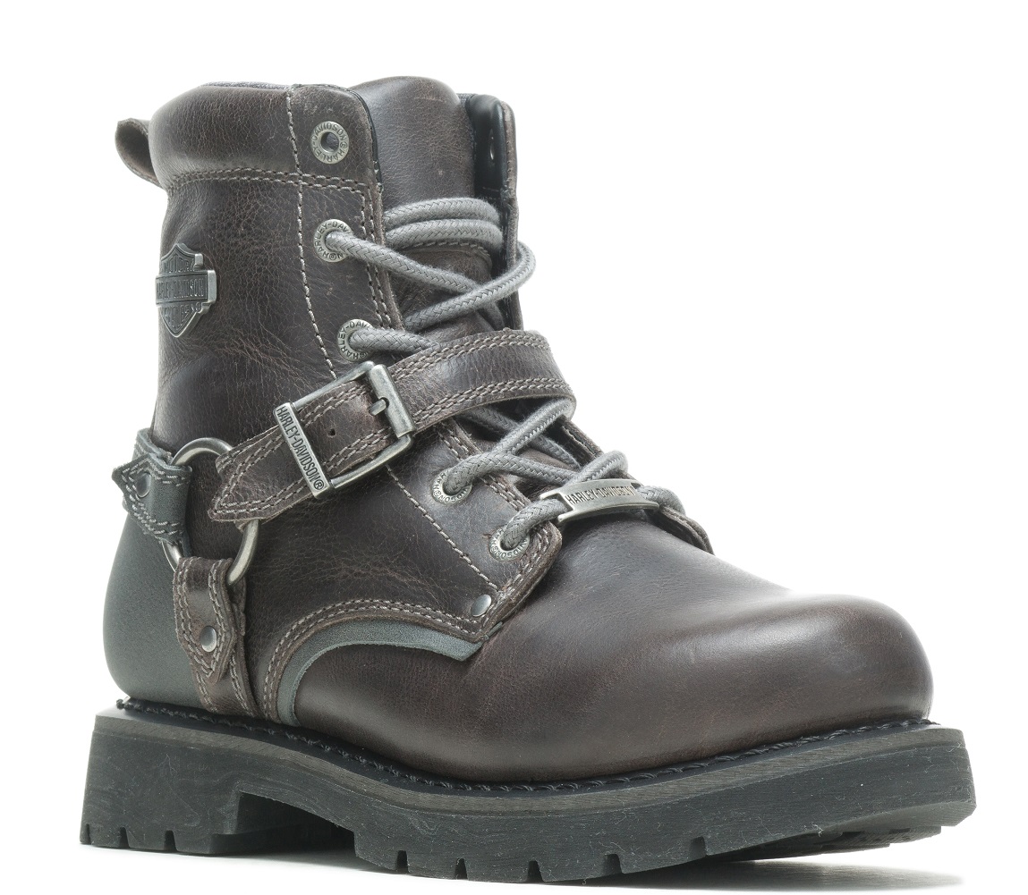 Harley-Davidson Women's Becky Flash 6-Inch Motorcycle Boots D87246 (Grey, 7) - Wisconsin Harley-Davidson