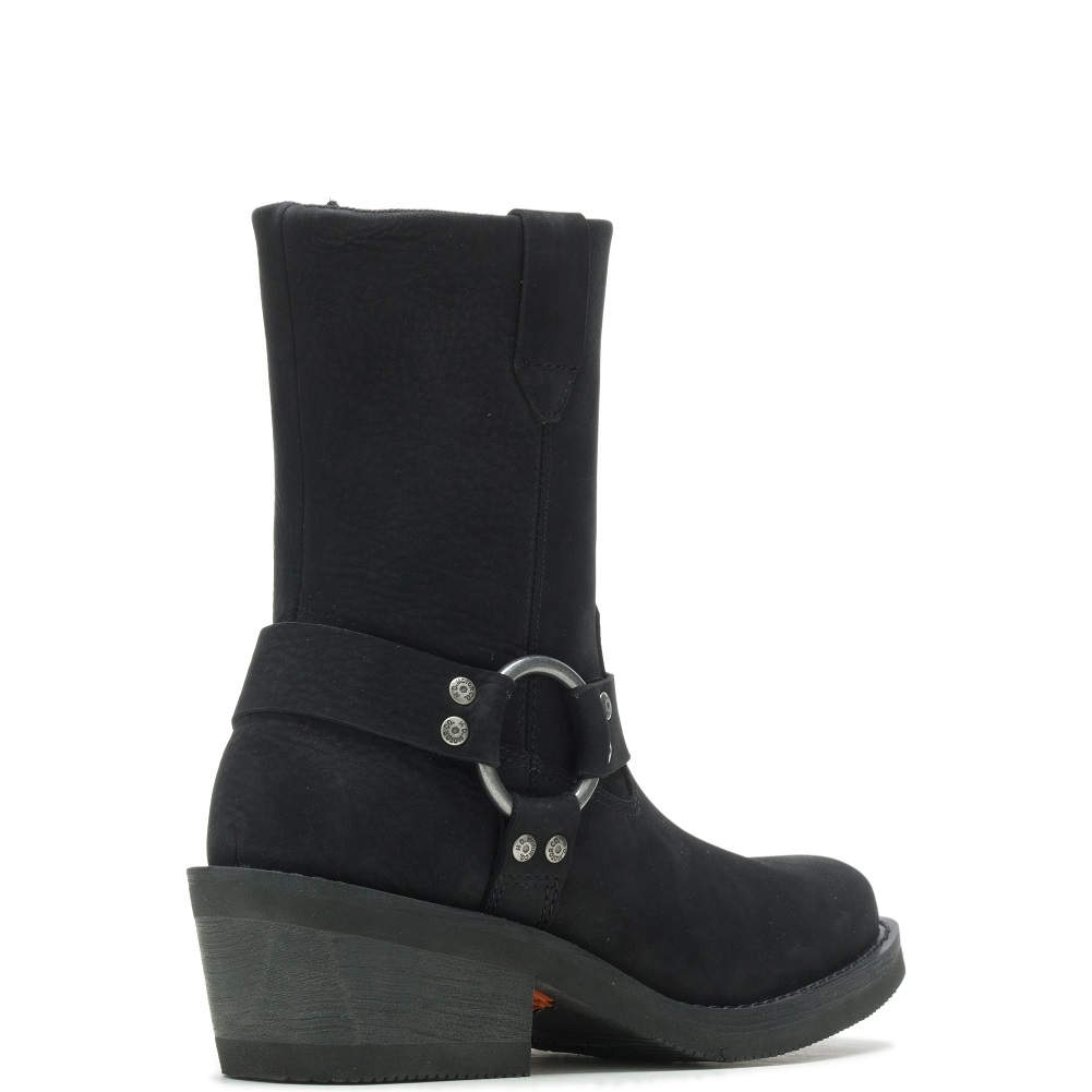 Harley-Davidson Women's Korsen Black or Brown 7-In Fashion Harness Boots D87243 - No Hassle Returns at Wisconsin Harley