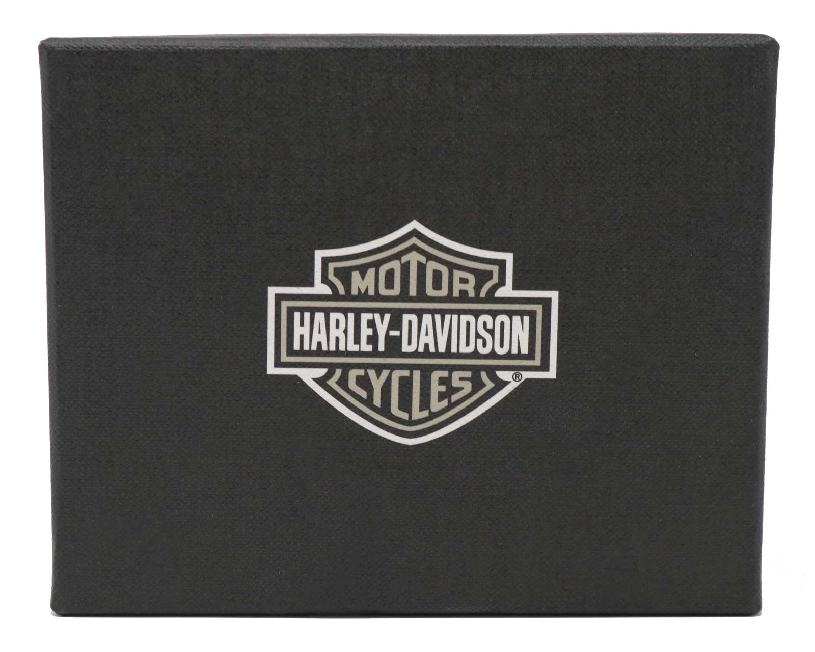 Harley-Davidson® Men's Bar & Shield Leather Billfold Wallet Boxed Gift Set-  Black