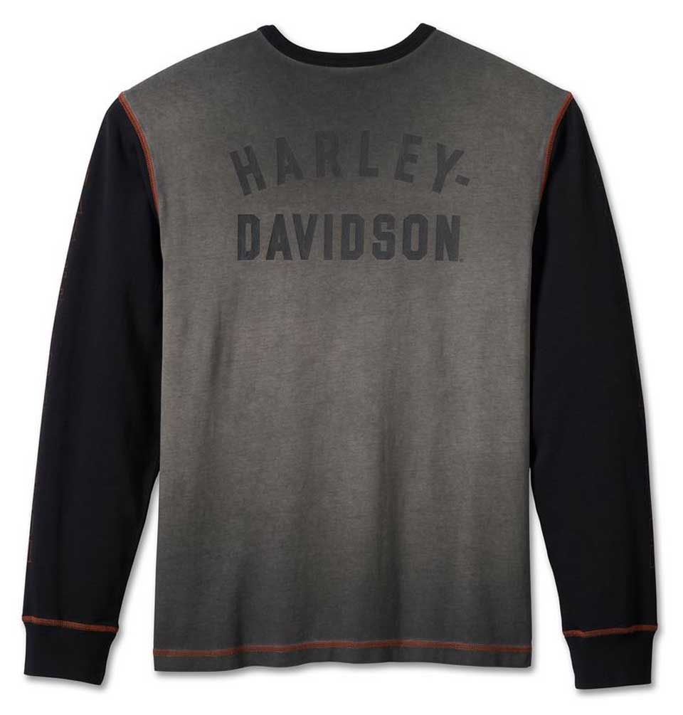 Harley-Davidson Free Shipping - Harley-Davidson Men's Iron Bond Long Sleeve Colorblock Henley Shirt 99002-23VM - Free Shipping on many products plus Orders Over $99