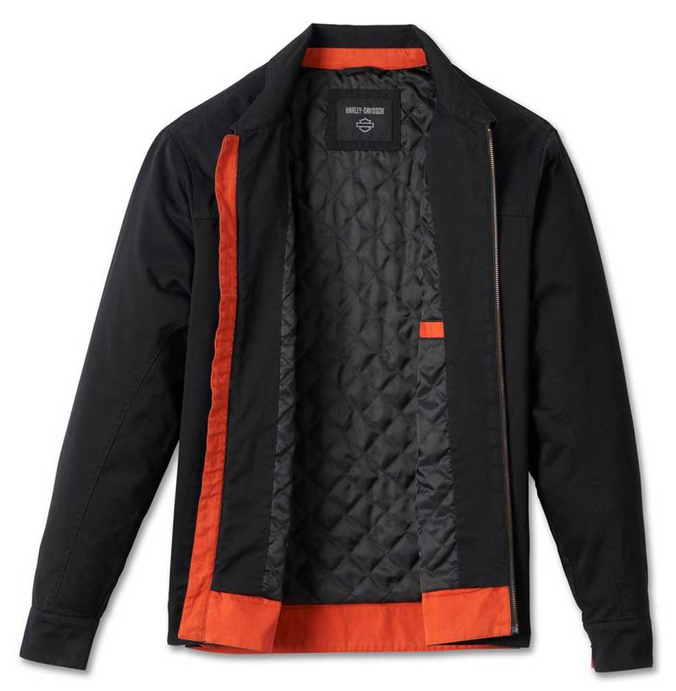 Harley-Davidson Men's Harley Work Casual Cotton Jacket - Black 98400-22VM - No Hassle Returns at Wisconsin Harley