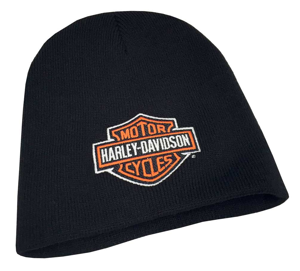 Harley-Davidson® Mens Embroidered Bar & Shield Knit Beanie Cap