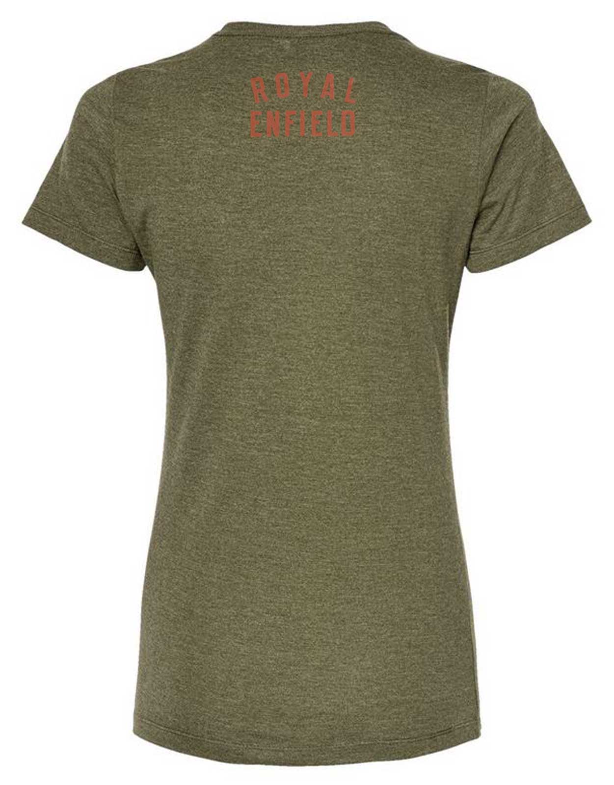 Harley-Davidson Free Shipping - Royal Enfield Women's English Chic Short Sleeve Crewneck T-Shirt - Forest Green - Free Shipping on many products plus Orders Over $99