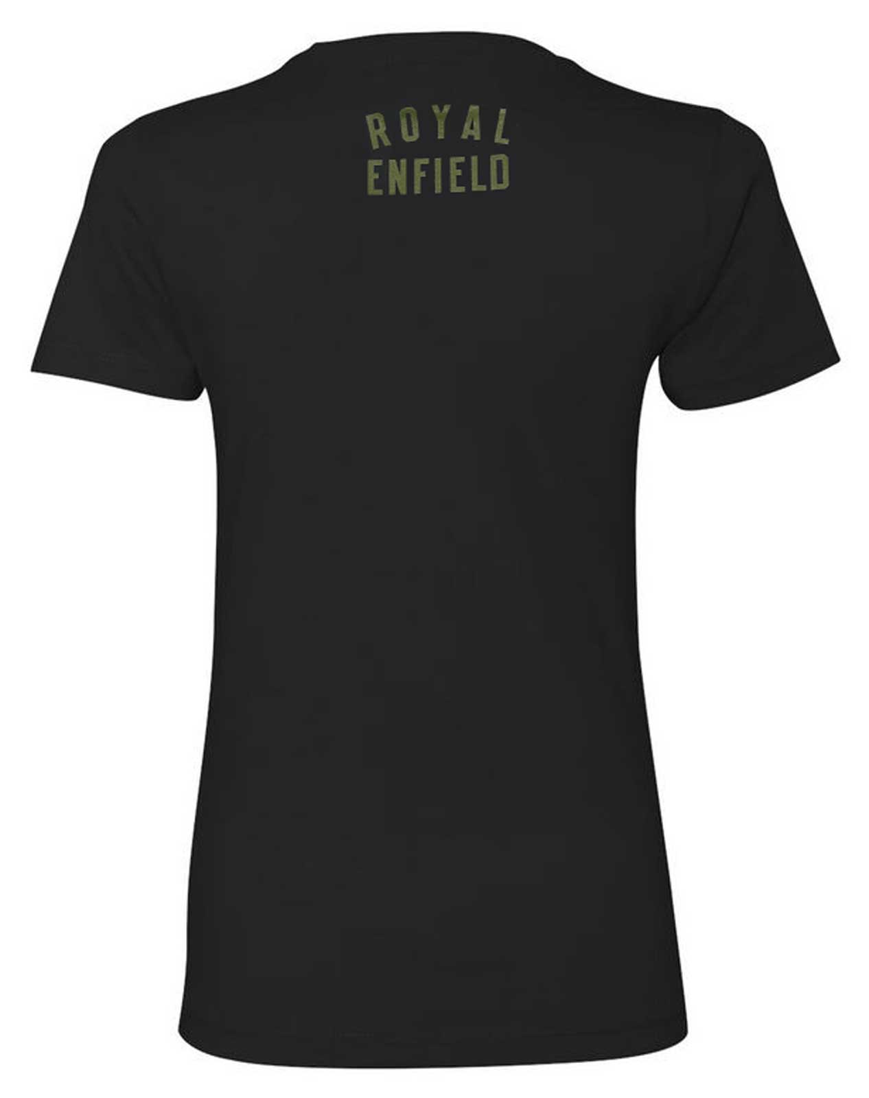 Harley-Davidson Free Shipping - Royal Enfield Women's English Chic Short Sleeve Crewneck T-Shirt - Black - Free Shipping on many products plus Orders Over $99