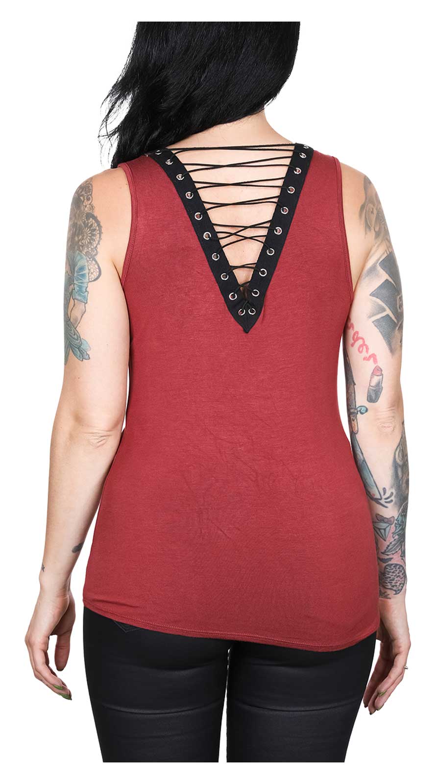 O*G様 Harley-Davidson イーグル タンクトップ Harley-Davidson® Women's Flag & Eagle Laced Back Sleeveless