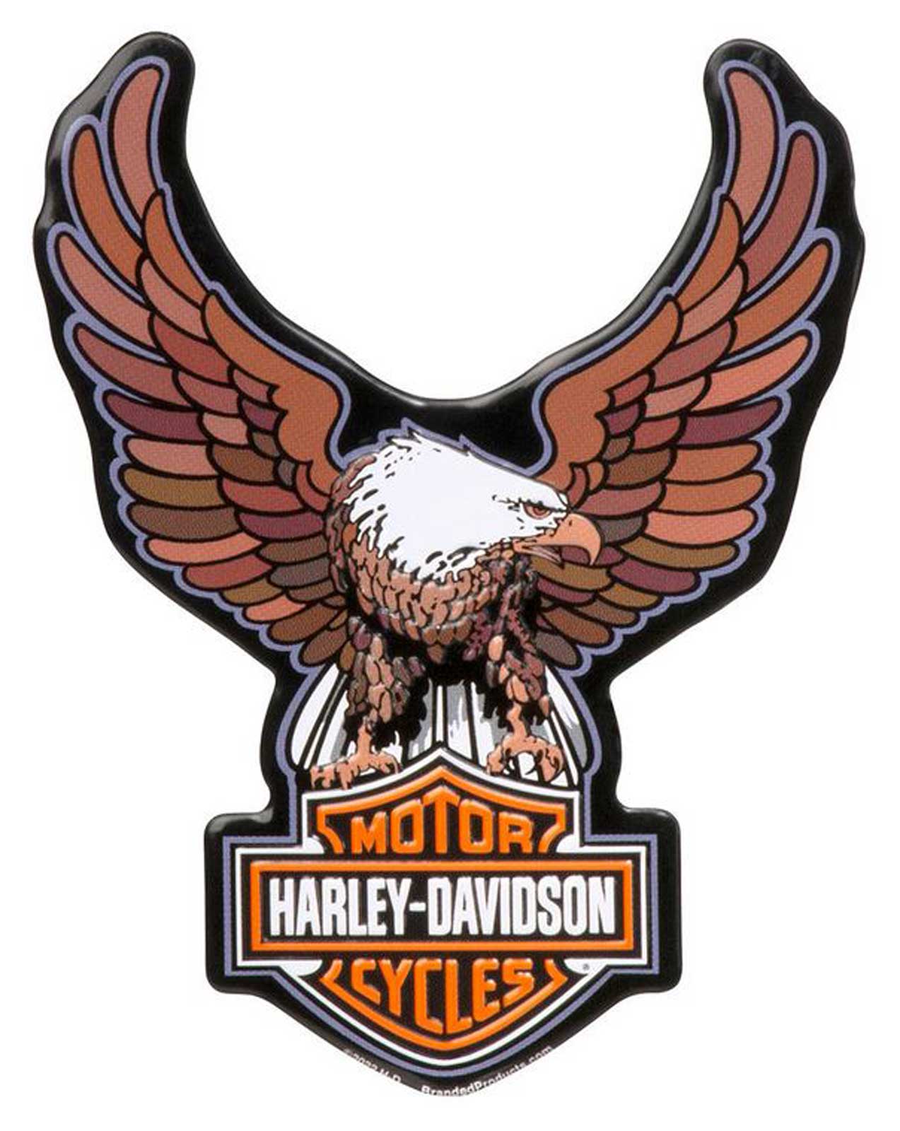 Harley-Davidson® Custom Shaped Bar & Shield Eagle Tin Magnet