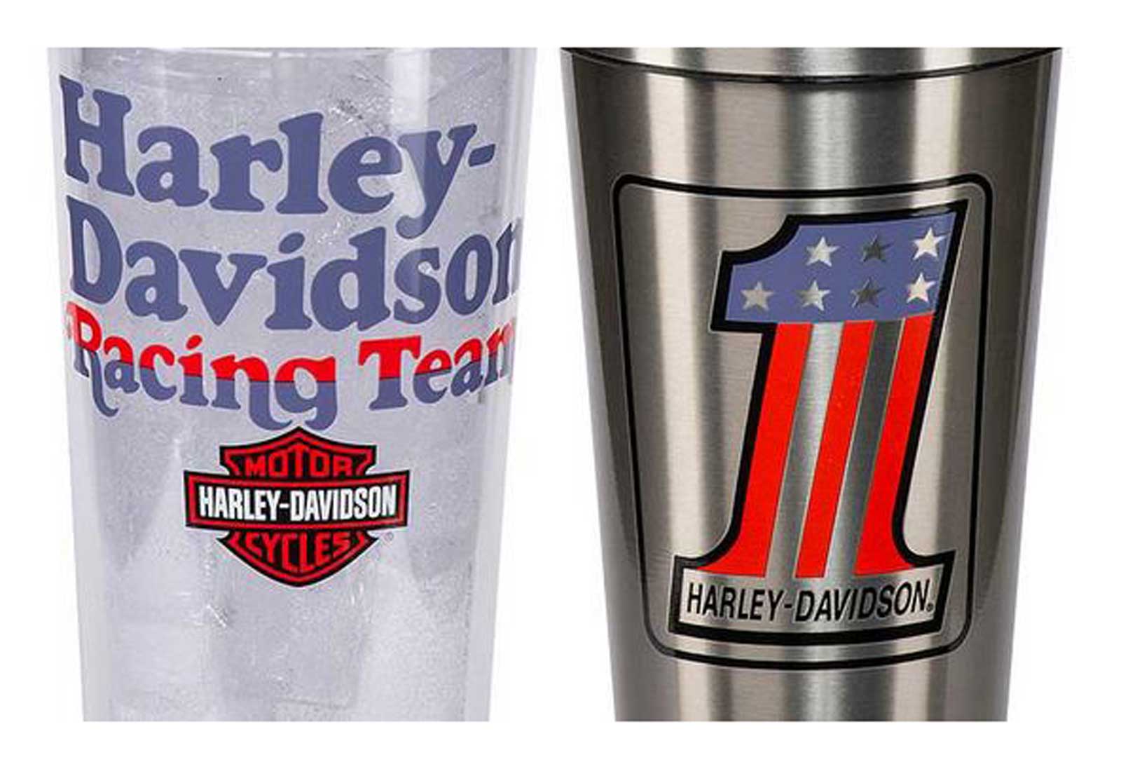 Harley-Davidson® Racing Tumbler Set, Double-Wall Stainless Steel