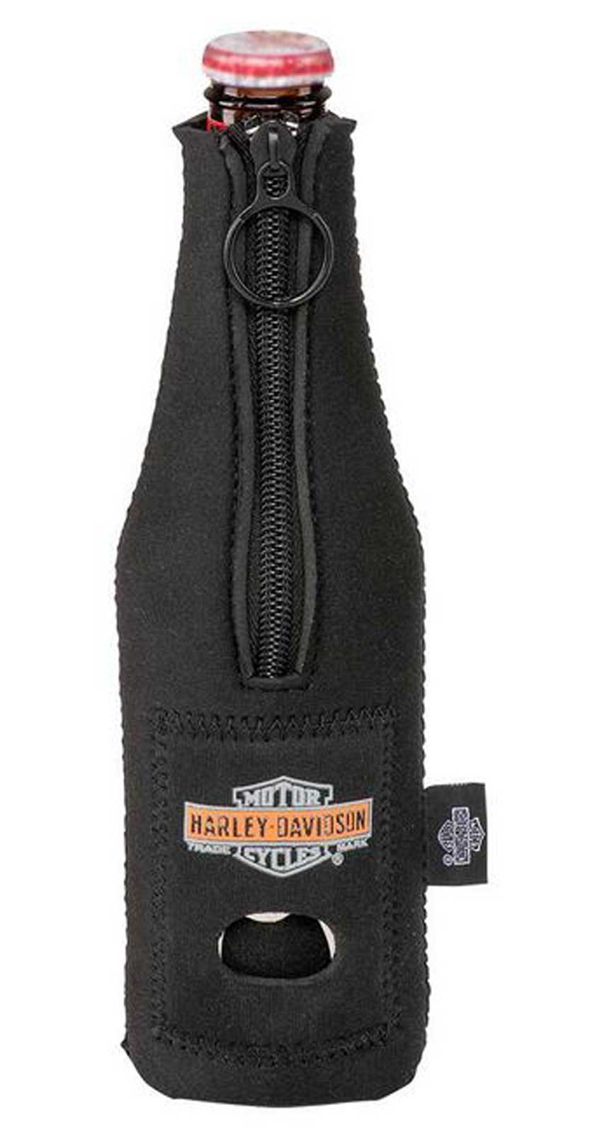 Harley-Davidson Free Shipping - Harley-Davidson Pre-Luxe Neoprene Zippered Bottle Wrap w/ Bottle Opener - Free Shipping on many products plus Orders Over $99