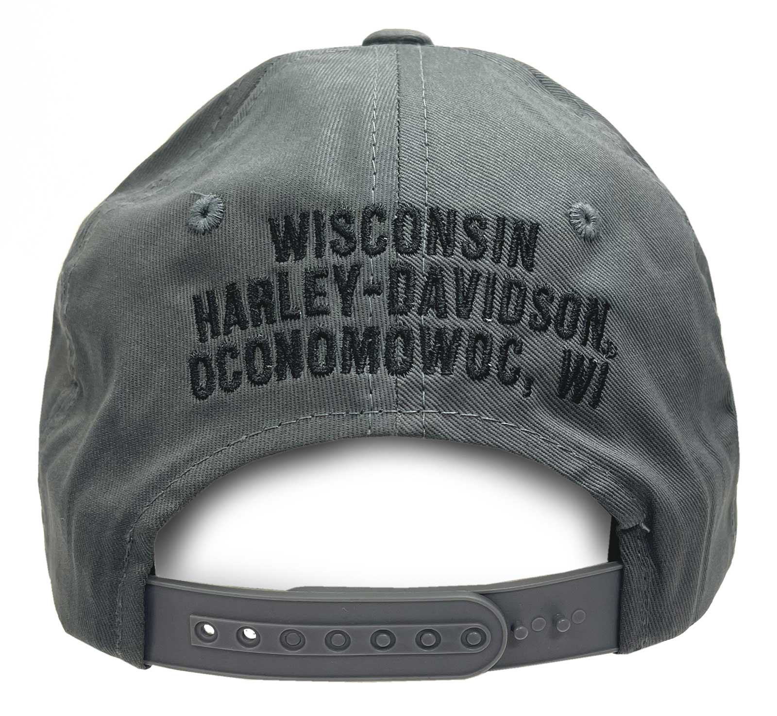 Harley-Davidson Free Shipping - Harley-Davidson Men's B&S Logo Suede Curved Bill Adjustable Baseball Cap - Gray - Free Shipping on many products plus Orders Over $99