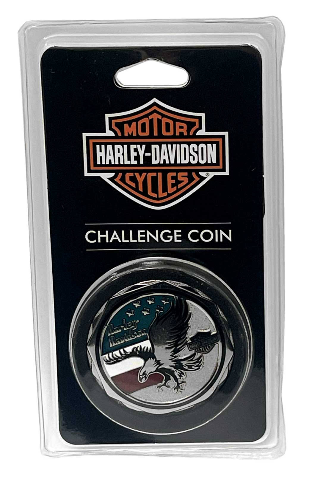 Harley-Davidson Free Shipping - Harley-Davidson American Classic Eagle Metal Patriotic Challenge Coin, 1.75 inch - Free Shipping on many products plus Orders Over $99