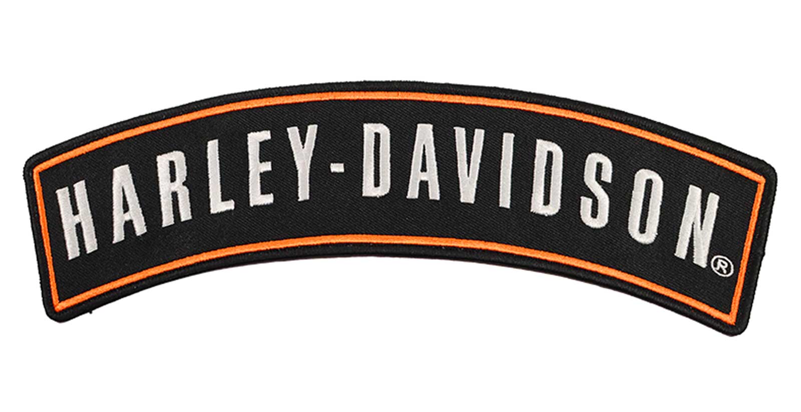Harley-Davidson® 10 in. Embroidered H-D Text Back Emblem Sew-On Patch -  Black