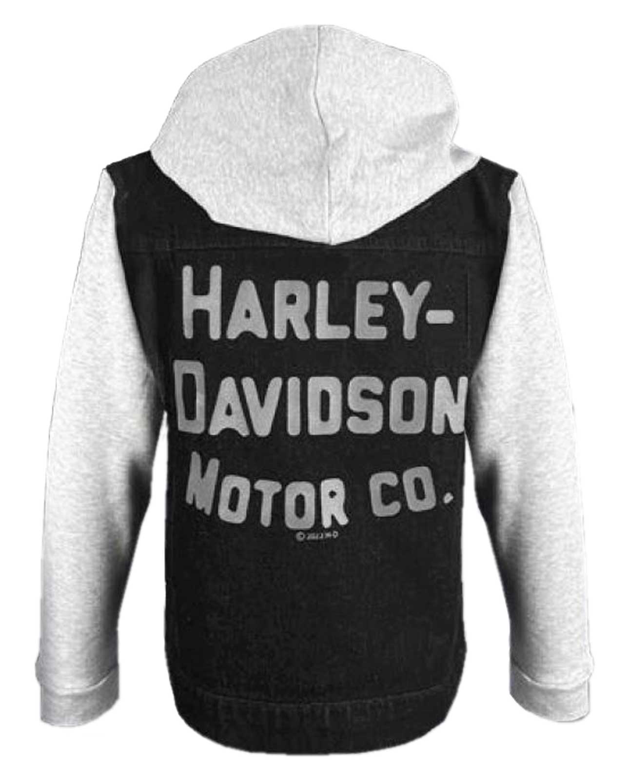 Harley-Davidson Free Shipping - Harley-Davidson Little Boys' B&S Logo Denim Fleece Jacket - Black/Gray - Free Shipping on many products plus Orders Over $99