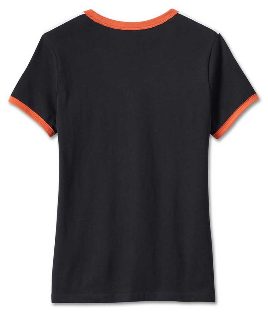Harley-Davidson Free Shipping - Harley-Davidson Womens Iconic V-Neck Shoulder Stripe Short Sleeve Tee 99012-23VW - Free Shipping on many products plus Orders Over $99
