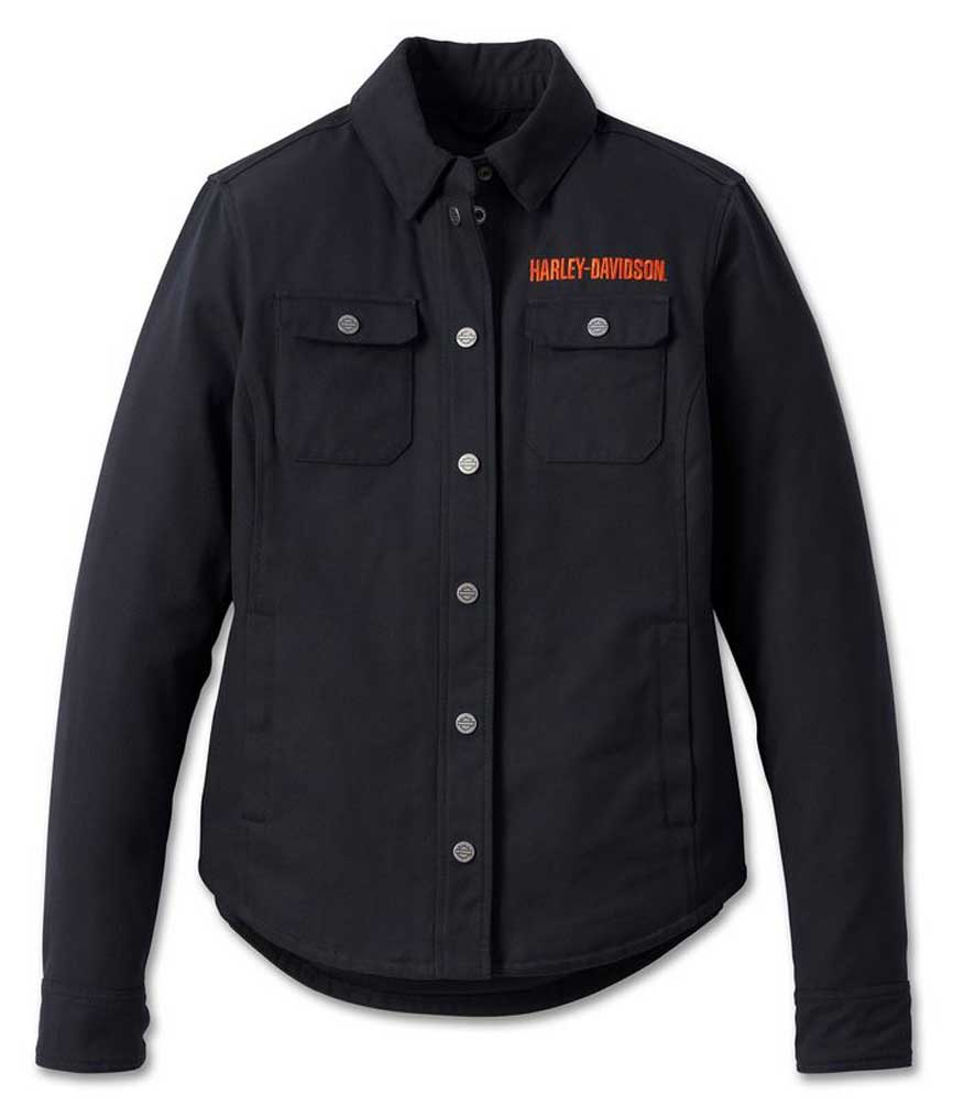 Harley-Davidson Women's Operative Riding Shirt Jacket - Black 98110-23VW - Wisconsin Harley-Davidson