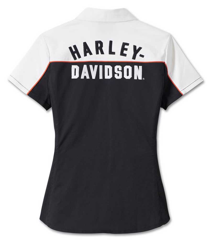 Harley-Davidson® Women's Elemental Zip Front Short Sleeve Shirt