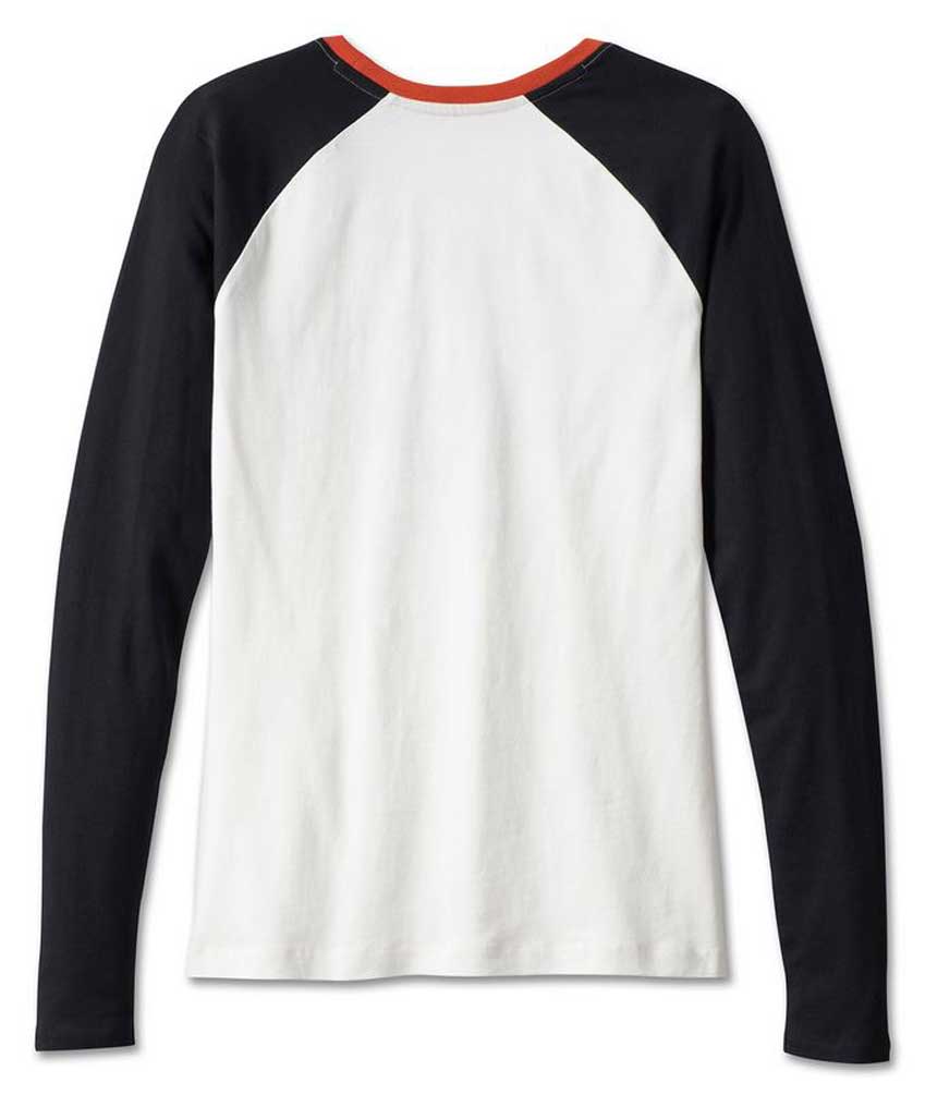 Harley-Davidson Free Shipping - Harley-Davidson Women's First-Class Long Sleeve Raglan Tee - White 99018-23VW - Free Shipping on many products plus Orders Over $99