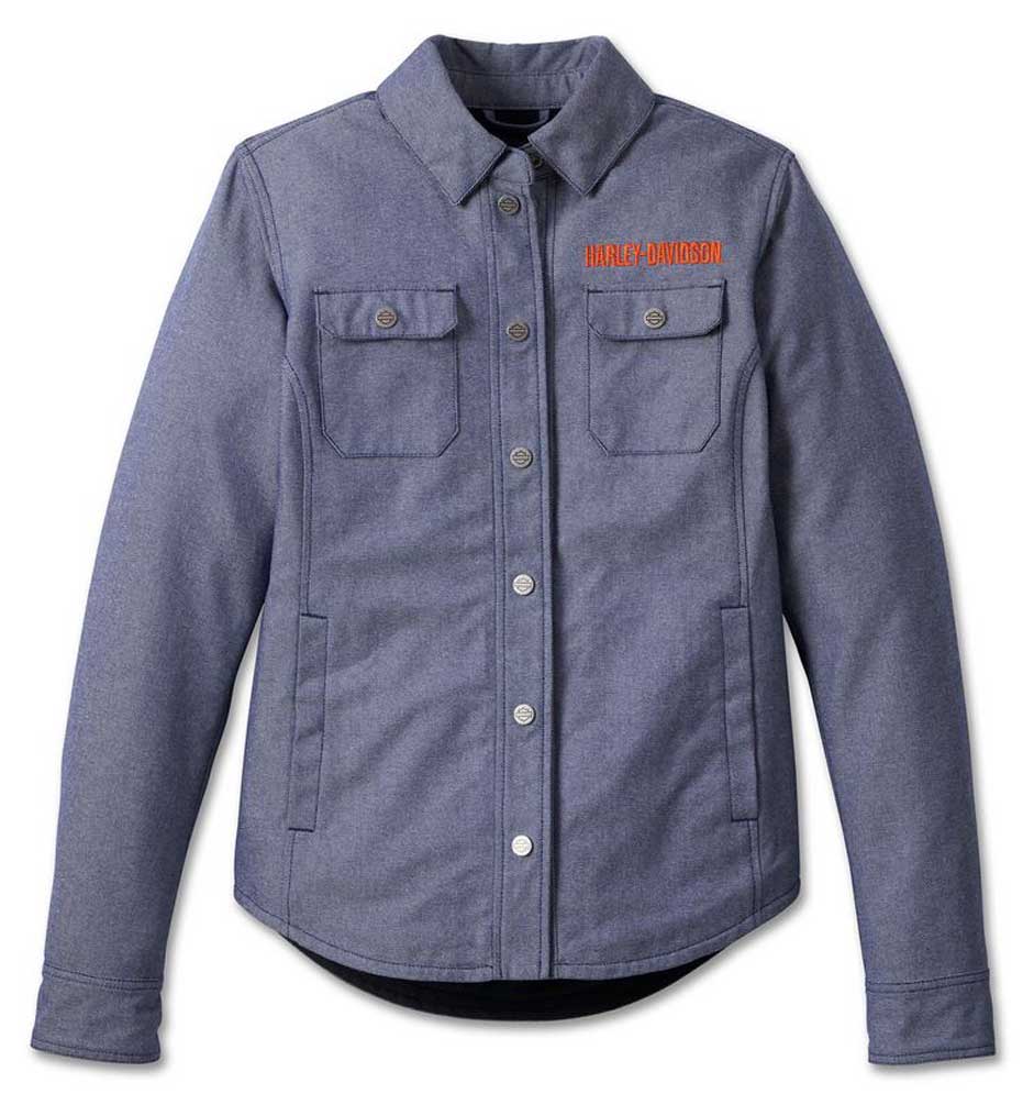 Harley-Davidson Women's Operative Riding Shirt Jacket - Peacoat 98111-23VW - Wisconsin Harley-Davidson