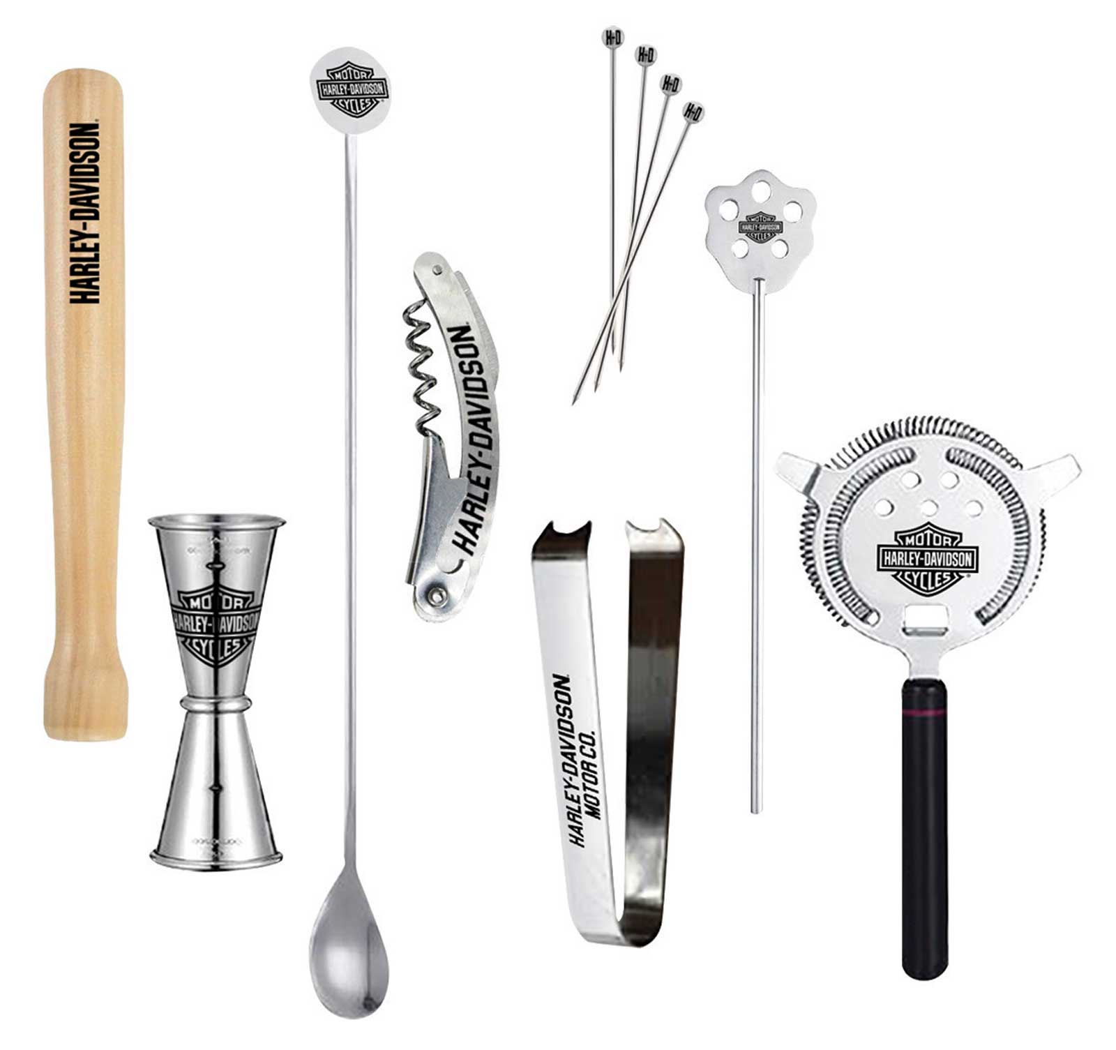 Harley-Davidson Free Shipping - Harley-Davidson Winged B&S Cocktail Tools Durable Canvas Carrying Travel Kit - Free Shipping on many products plus Orders Over $99