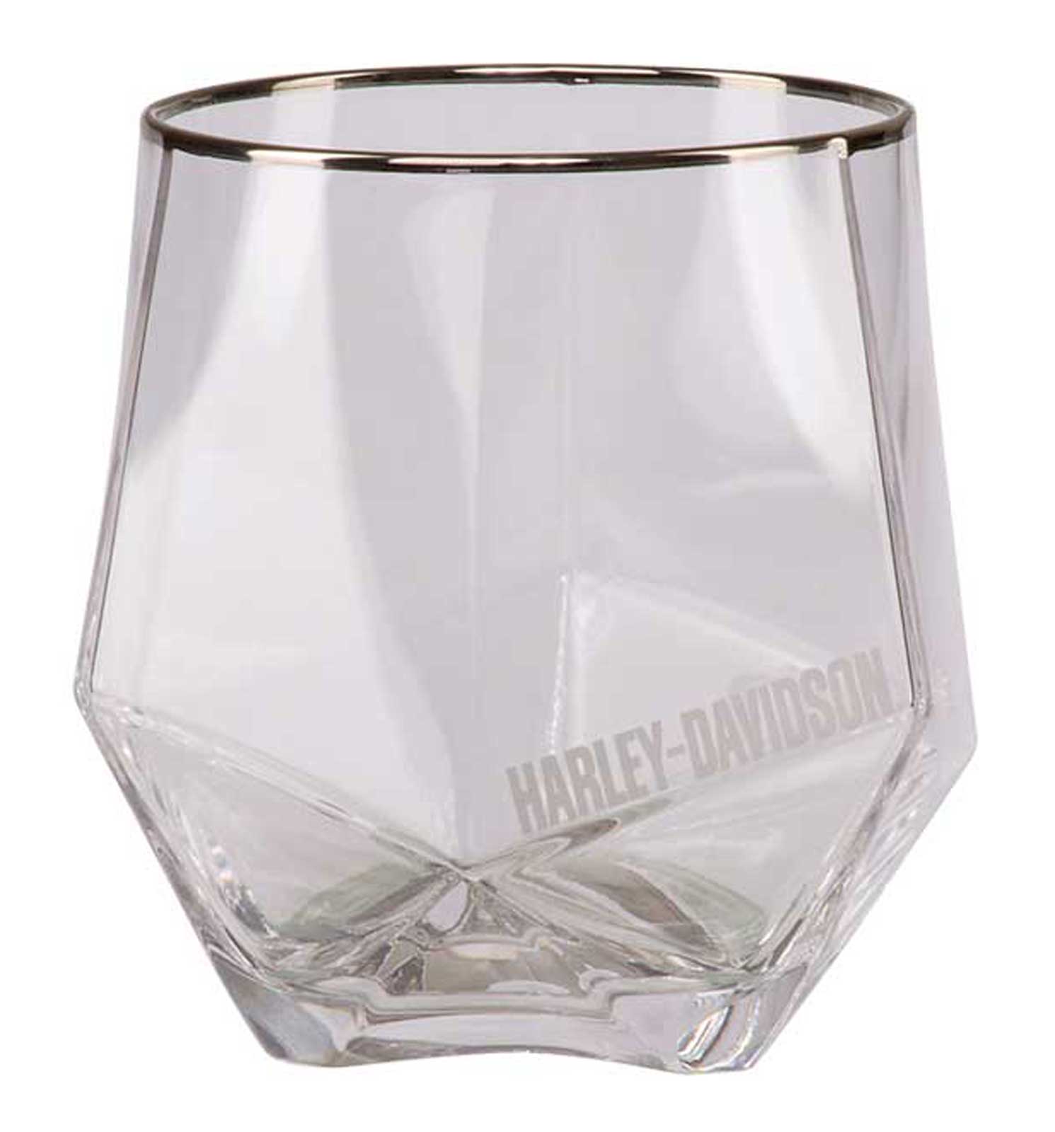 Harley-Davidson Free Shipping - Harley-Davidson Geometric Double Old Fashion Set, Etched Logos, Set of Two 12 oz - Free Shipping on many products plus Orders Over $99