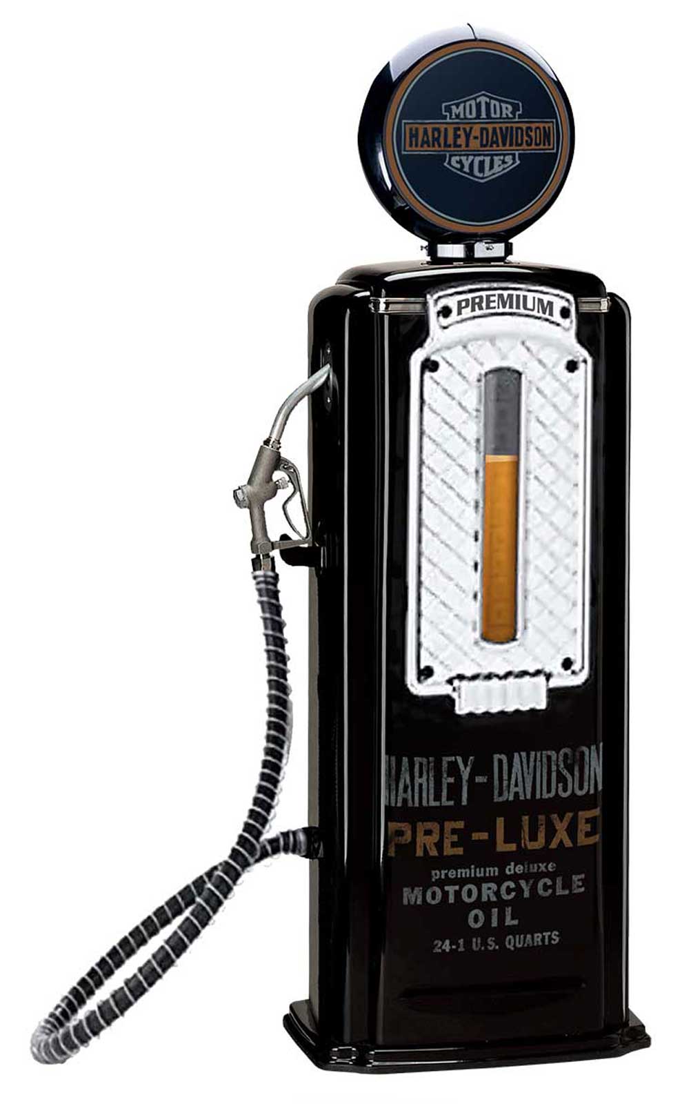 Harley-Davidson Gas Pump Drink Dispenser, Drink Through Gas Hose/Nozzle - 47 oz. - Wisconsin Harley-Davidson