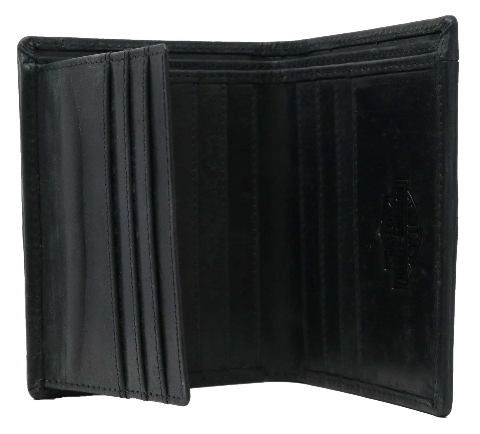 Harley-Davidson Free Shipping - Harley-Davidson Men's Heritage Bi-Fold Leather Wallet w/ Flip Out - Black - Free Shipping on many products plus Orders Over $99
