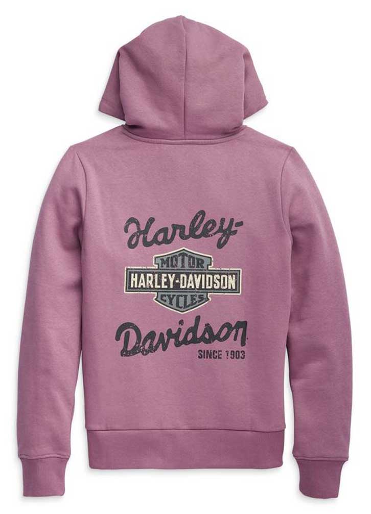 パーカー・フーディ IONSEOUL harley-davidson washed hood BJ56 Harley-Davidson® Women's Simmering Bar & Shield Colorblocked