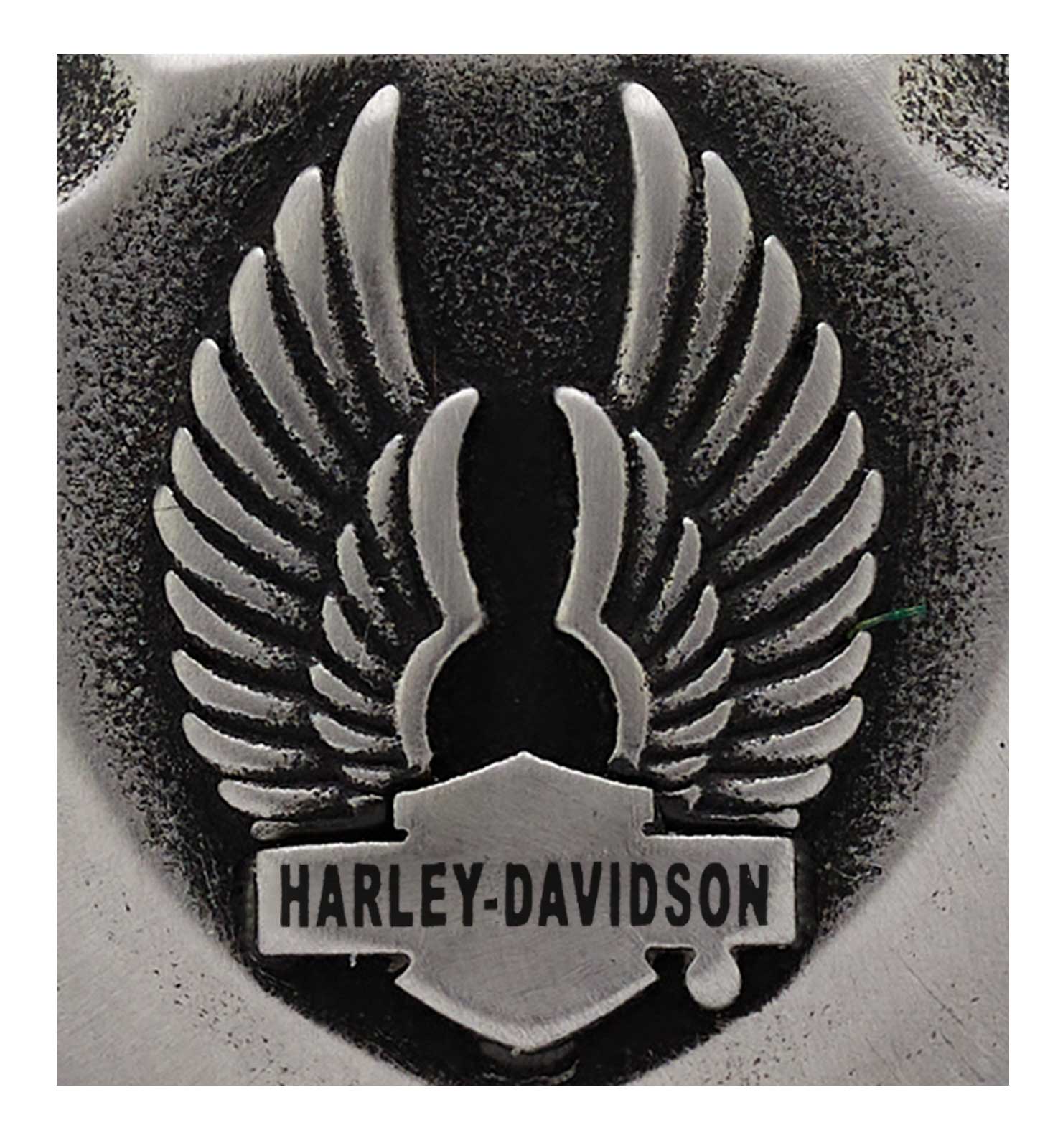 ★送料込追跡有★ 【HarleyDavidson】Deadlock Wings Harley-Davidson® Men's Deadlock Wings B&S Band Ring - Silver
