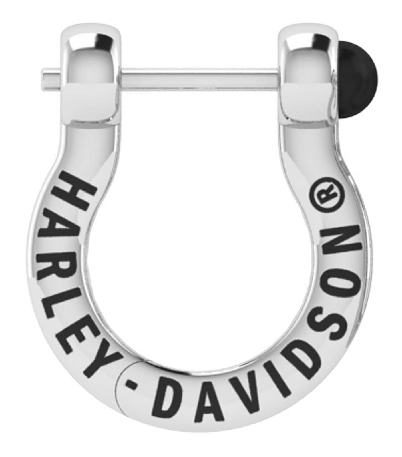 Harley-Davidson Free Shipping - Harley-Davidson Women's H-D Script Horseshoe Hoop Earrings - Sterling Silver - Free Shipping on many products plus Orders Over $99