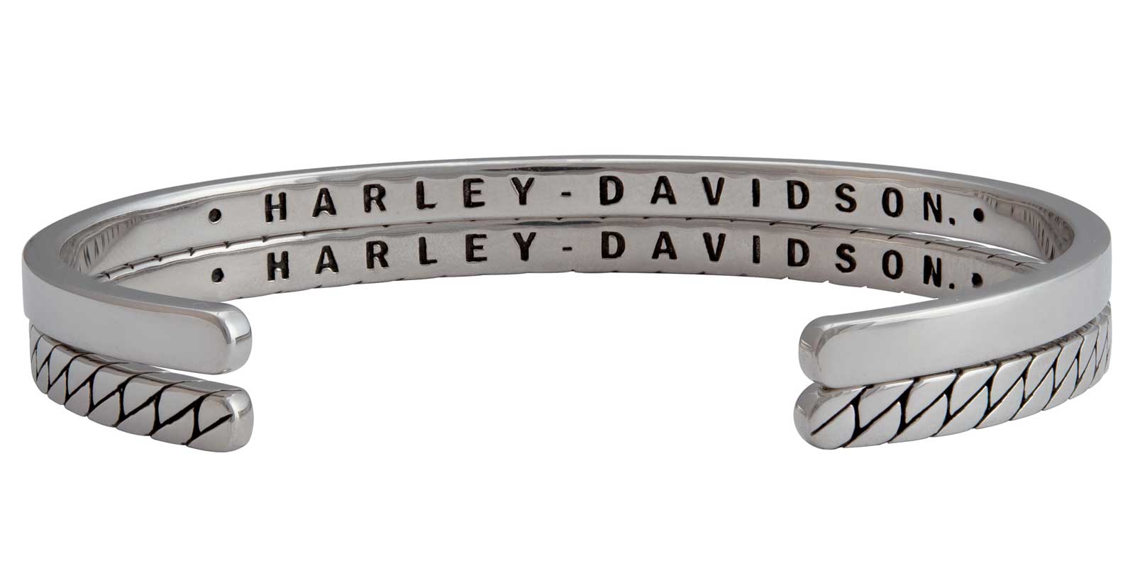 Harley-Davidson Free Shipping - Harley-Davidson Women's Flat Chain Double Cuff Bracelets - Stainless Steel - Free Shipping on many products plus Orders Over $99
