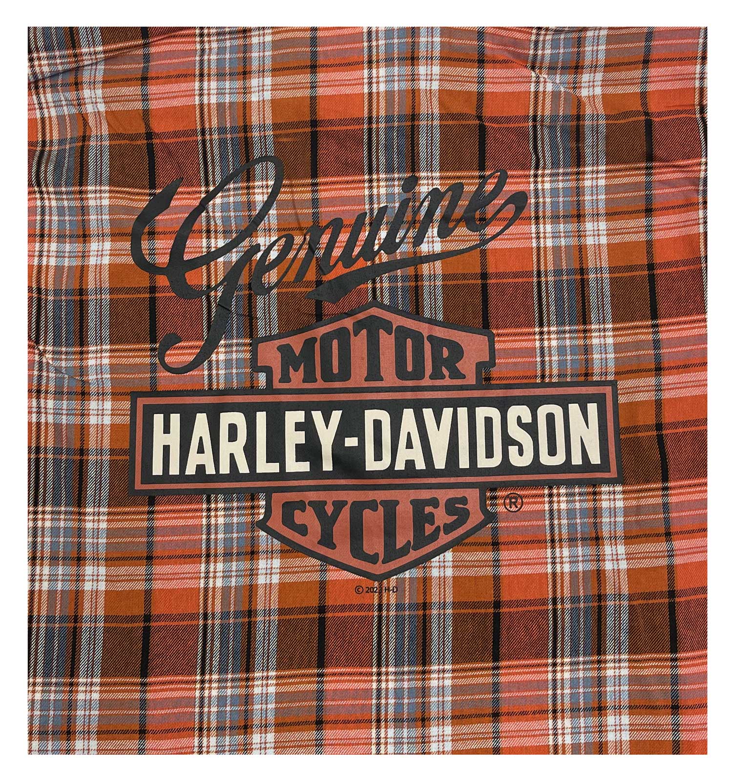 Harley-Davidson Free Shipping - Harley-Davidson Little Boys' Brushed Long Sleeve Button Plaid Shirt - Orange - Free Shipping on many products plus Orders Over $99