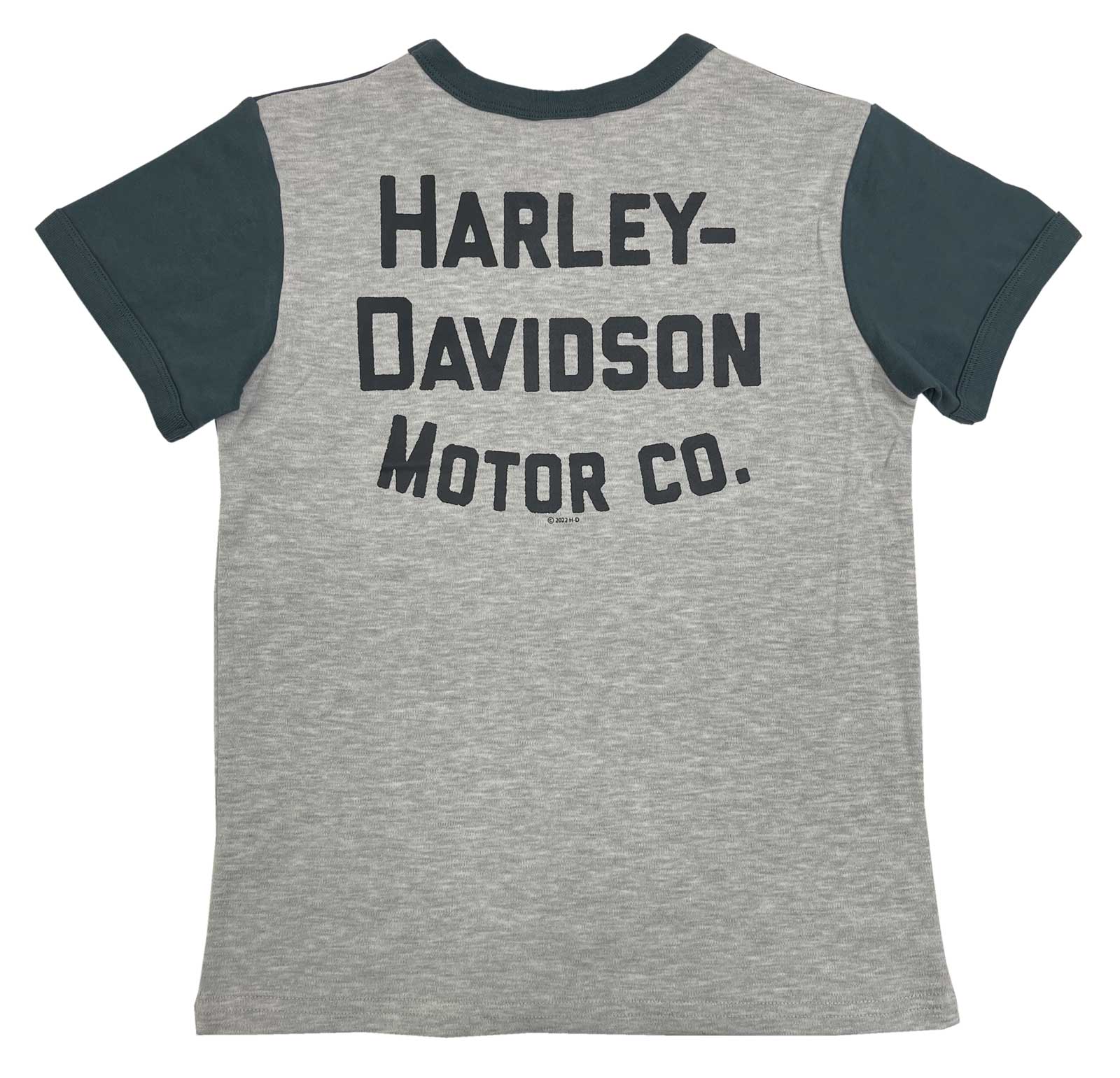 Harley-Davidson Free Shipping - Harley-Davidson Little Boys' B&S Colorblocked Short Sleeve Ringer Toddler Tee - Free Shipping on many products plus Orders Over $99