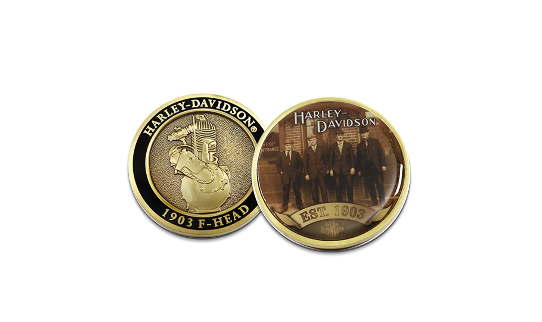 Harley-Davidson 'Originals' H-D Founders Challenge Coin 1.75'' 8014834 - Wisconsin Harley-Davidson