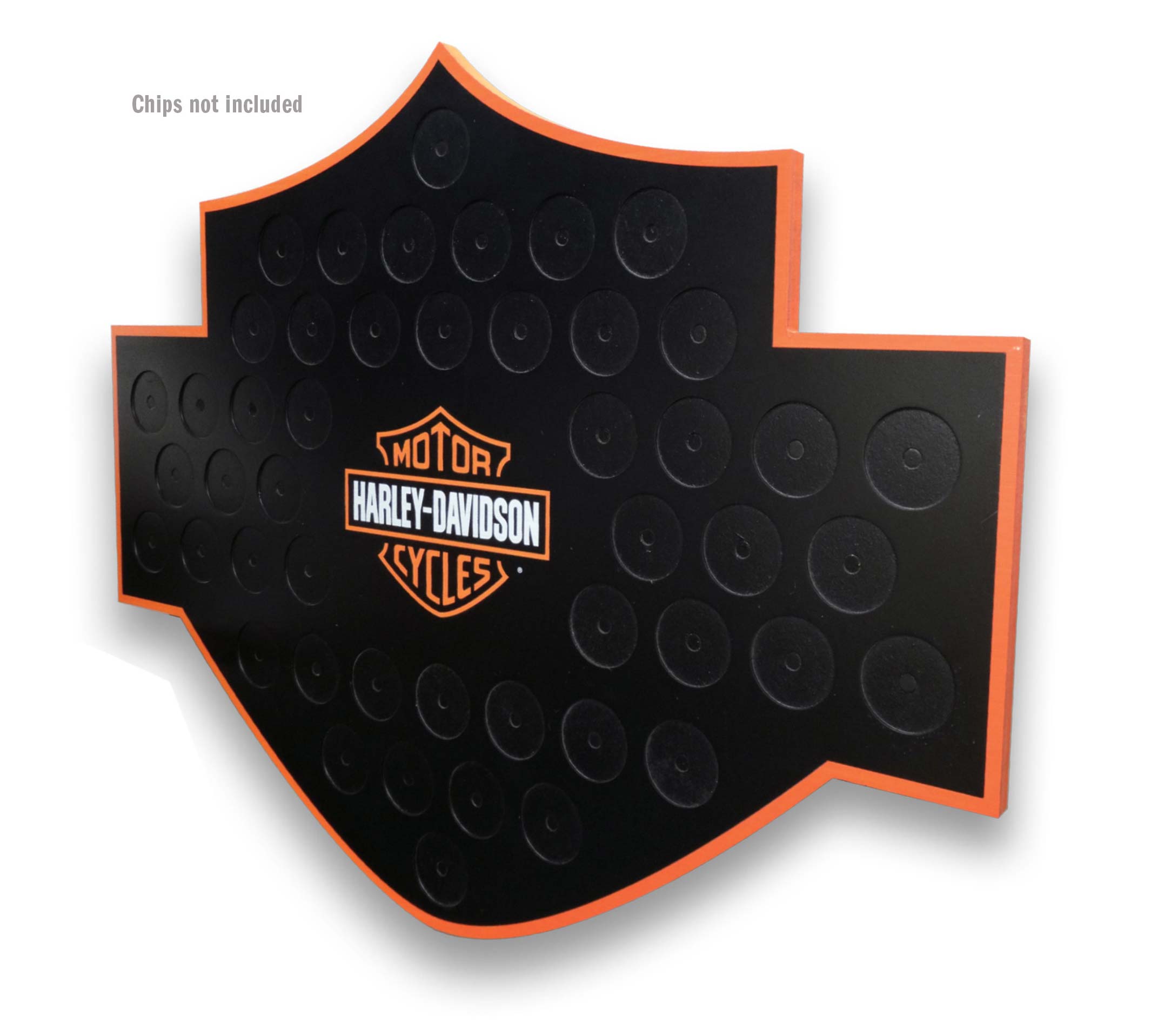 Harley-Davidson Free Shipping - Harley-Davidson Bar & Shield Poker Chip Collector's Magnetic Frame 48 Count - Free Shipping on many products plus Orders Over $99