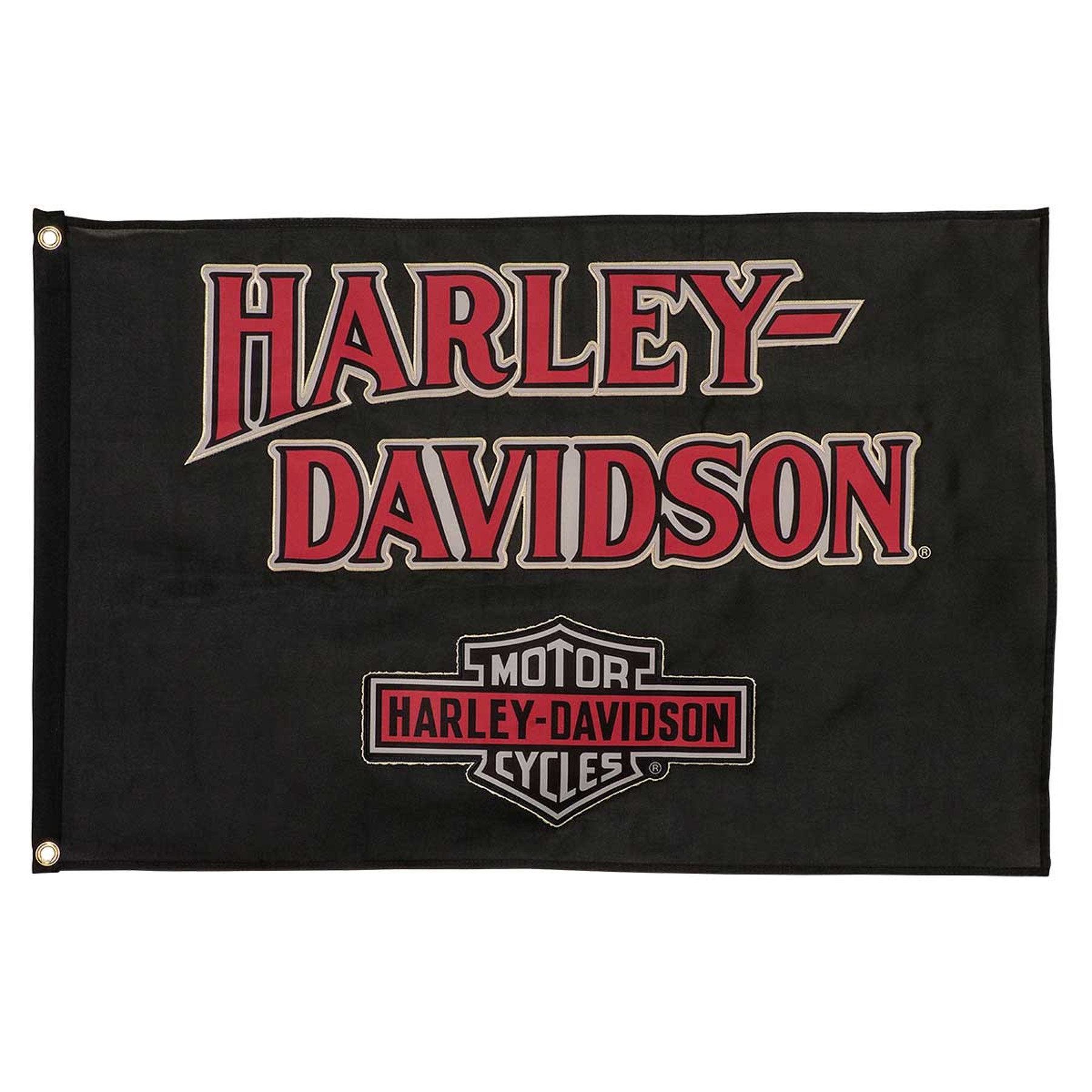 Harley-Davidson Weather-Resistant H-D Nostalgic Bar & Shield Flag – Small - Wisconsin Harley-Davidson