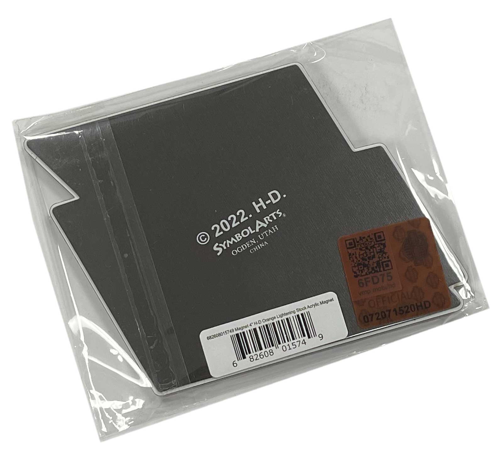 Harley-Davidson Free Shipping - Harley-Davidson Cut-Out H-D Lightning Hard Acrylic Magnet - 4 inch - Black/White - Free Shipping on many products plus Orders Over $99