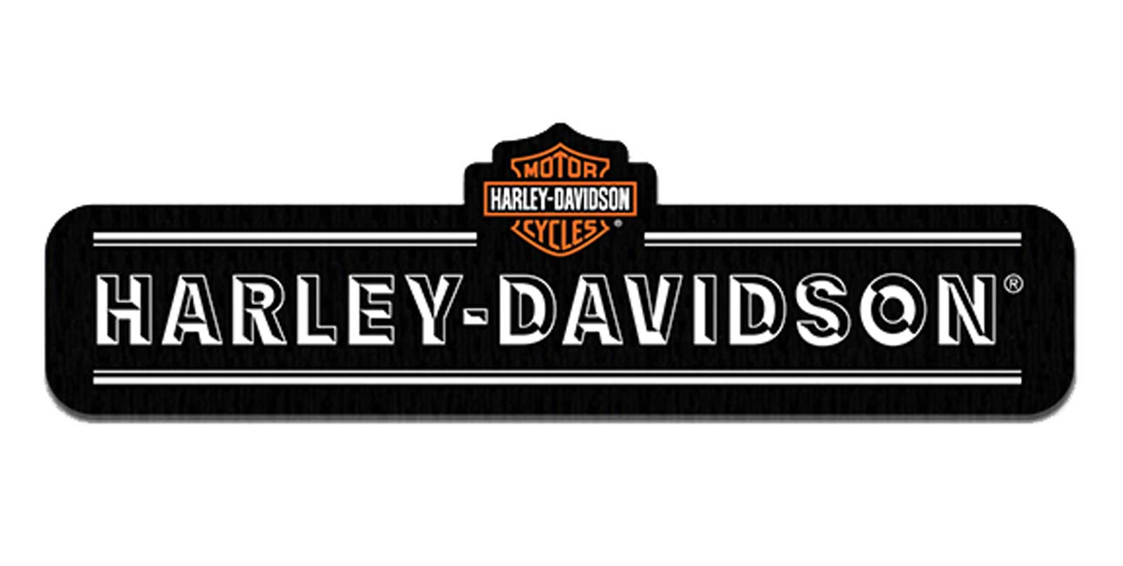 Harley-Davidson 8 in. Embroidered Dimensions H-D Emblem Sew-On Patch - Black - Wisconsin Harley-Davidson