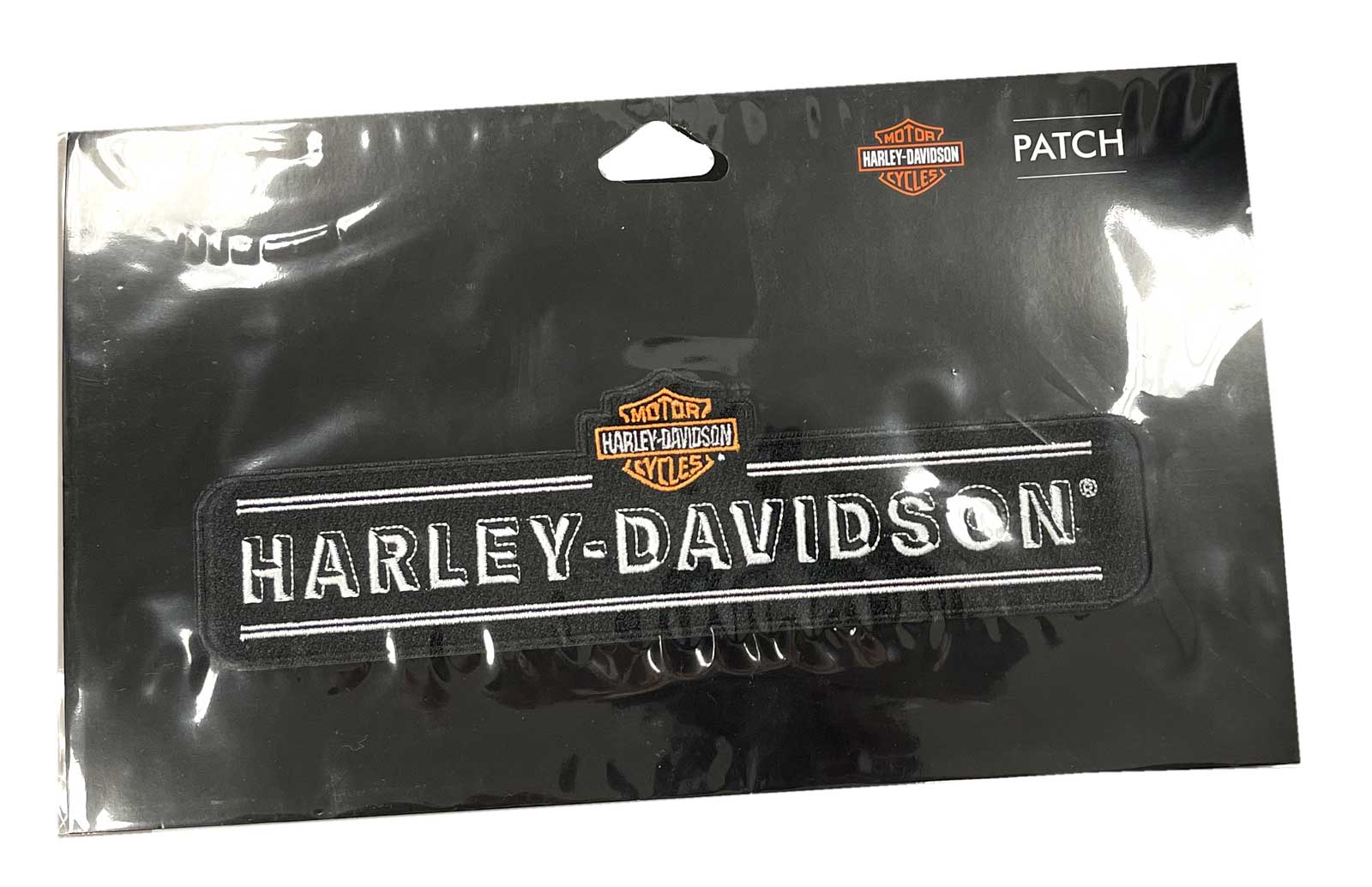 Harley-Davidson Embroidered Shield Hunter Emblem 5 Sew-On Patch, Black  8015763