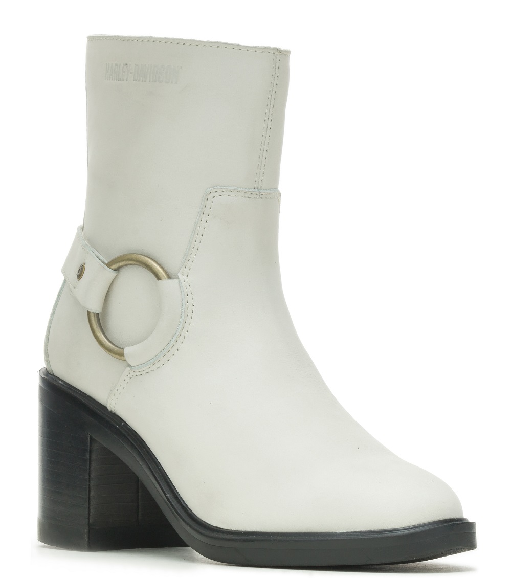 Harley-Davidson Women's Lavina 6-Inch Fashion Boots D65005 ( White, 5) - Wisconsin Harley-Davidson