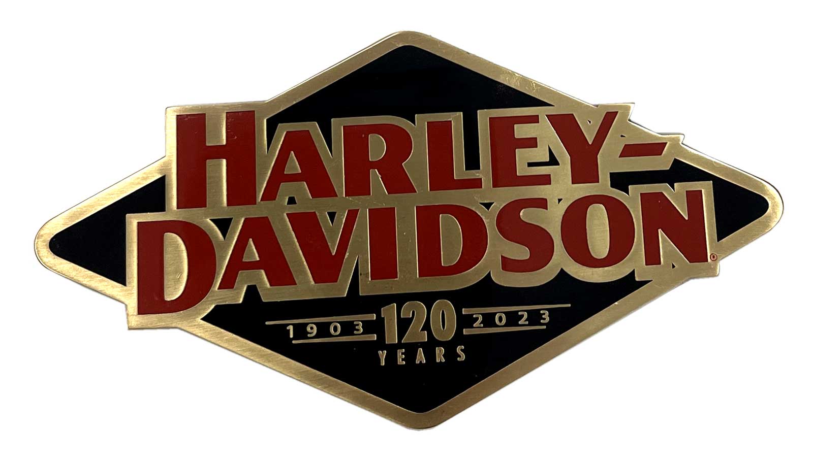 Harley-Davidson 120th Anniversary Celebration Heavy-Duty Metal Magnet - 4 inch - Wisconsin Harley-Davidson