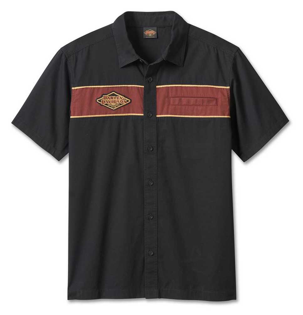 Harley-Davidson Men's 120th Anniversary Mechanic Shirt - Black 96632-23VM - Wisconsin Harley-Davidson