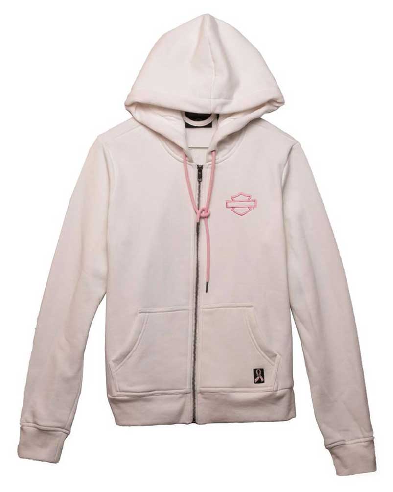 Harley-Davidson パーカー M ホワイト Harley-Davidson® Women's Studded Out Pullover Hoodie – White