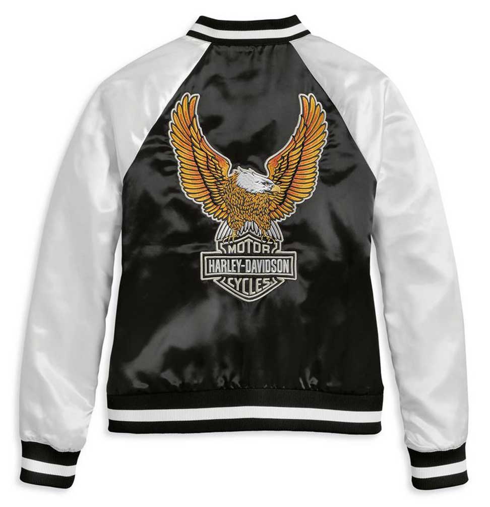 Harley-Davidson® Women's Classic Eagle Colorblocked Bomber Jacket