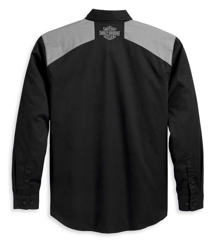 Harley-Davidson Free Shipping - Harley-Davidson Men's HDMC Colorblocked Long Sleeve Button Shirt 96368-23VM - Free Shipping on many products plus Orders Over $99