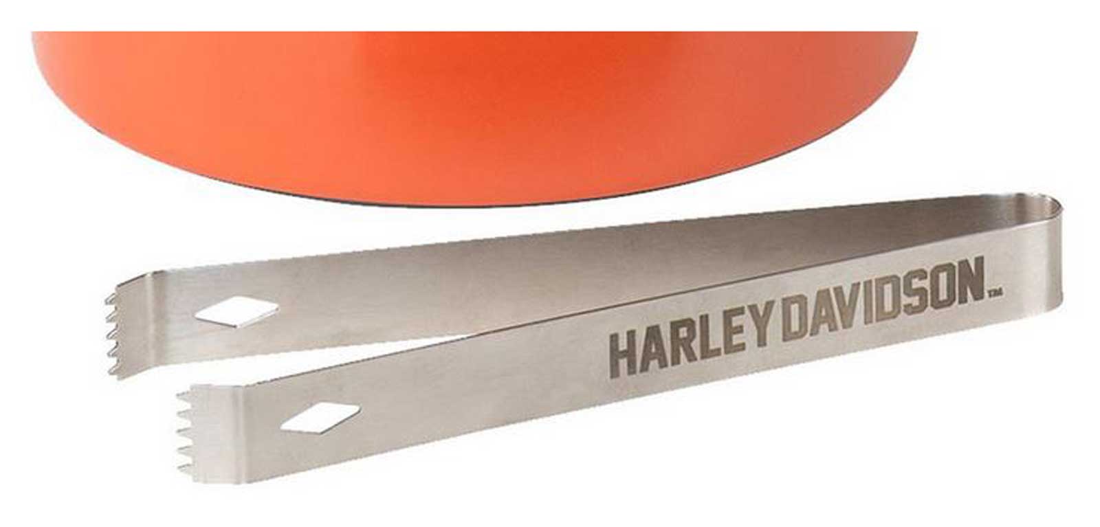 Harley-Davidson Free Shipping - Harley-Davidson Retro H-D Text Ice Bucket, Double Wall Stainless Steel w/ Tongs - Free Shipping on many products plus Orders Over $99