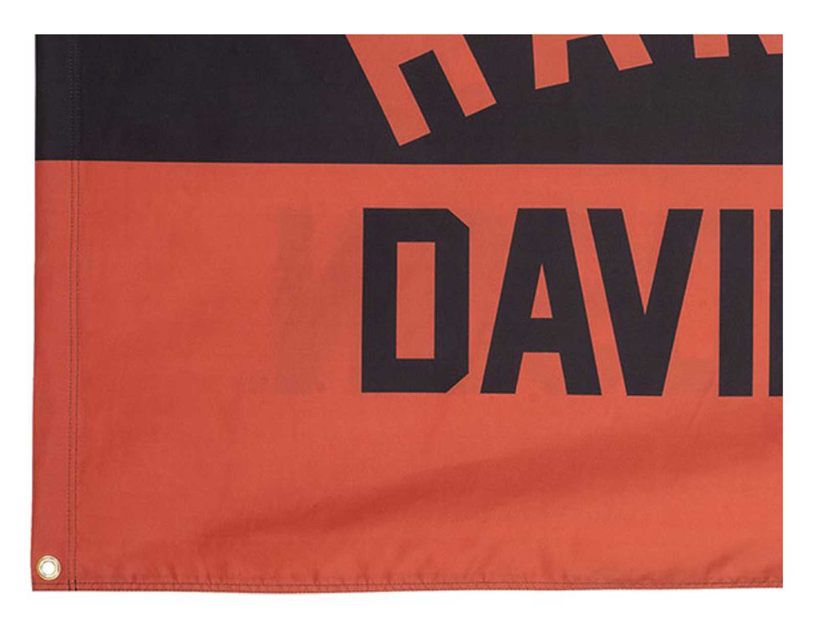 Harley-Davidson Free Shipping - Harley-Davidson Weather-Resistant Retro H-D Text Outdoor Flag, Large - Orange - Free Shipping on many products plus Orders Over $99