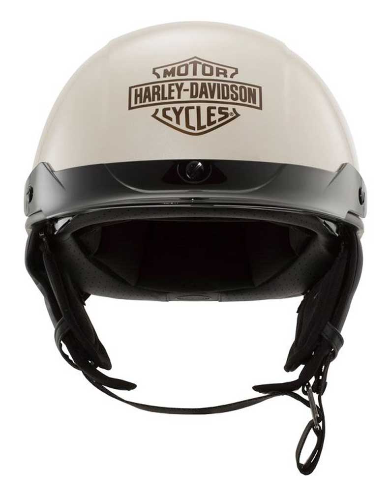 Harley-Davidson Unisex Busby Ultra-Light Sun Shield J03 Half Helmet 98121-23VX - Wisconsin Harley-Davidson
