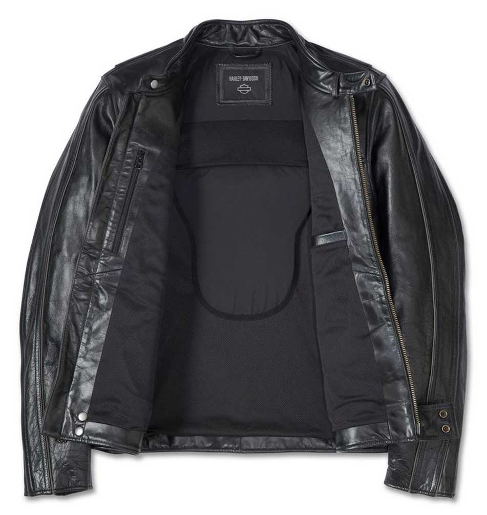 Harley-Davidson Men's Layering System Cafe Racer Leather Jacket 98015-23VM - No Hassle Returns at Wisconsin Harley