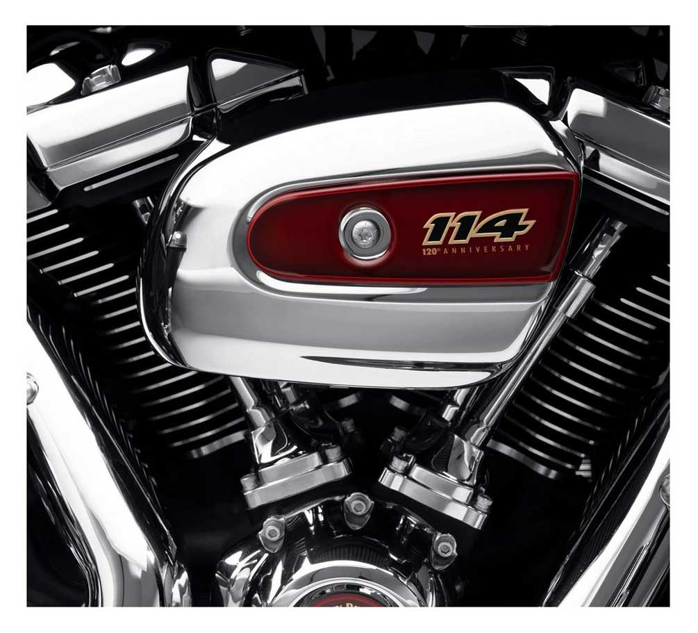 Harley-Davidson Free Shipping - Harley-Davidson 120th Anniversary Air Cleaner Trim - Standard - Red 61301326 - Free Shipping on many products plus Orders Over $99